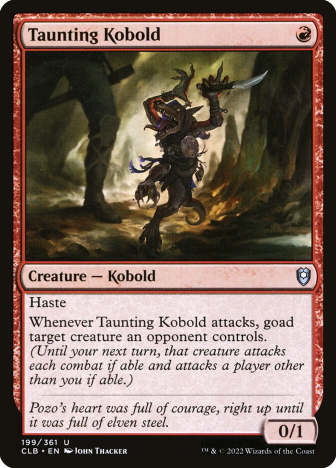 Taunting Kobold 199 (Commander Legends: Battle for Baldur's Gate)  | Good Games Adelaide SA