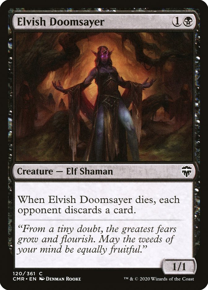 Elvish Doomsayer 120 (Commander Legends)  - Foil | Good Games Adelaide SA