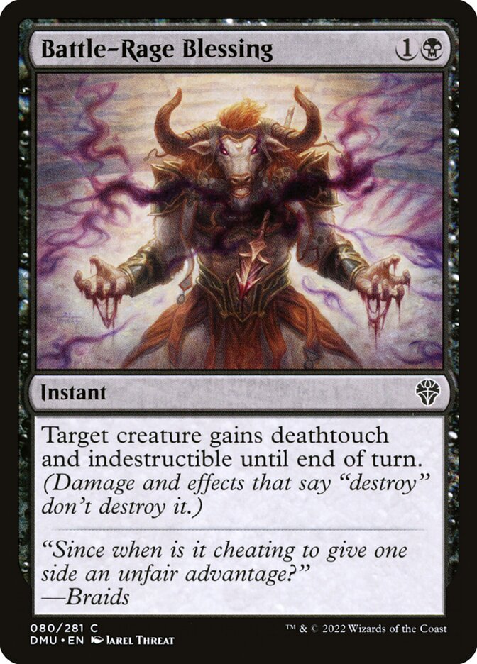 Battle-Rage Blessing 80 (Dominaria United)  - Foil | Good Games Adelaide SA