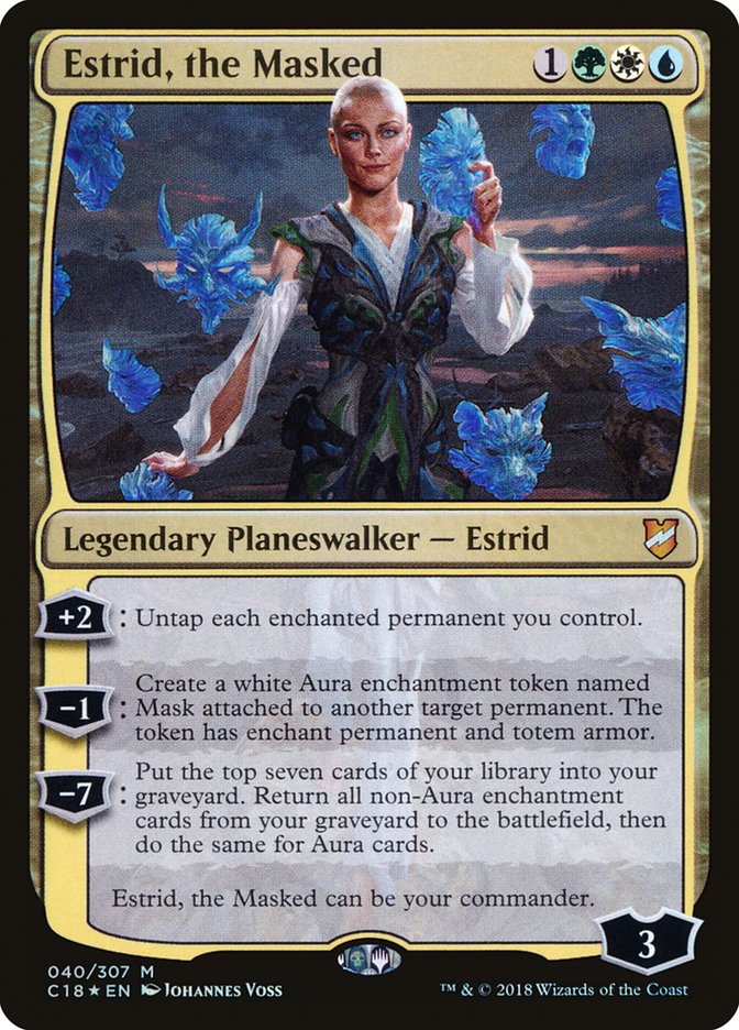 Estrid, the Masked 40 (Commander 2018)  - Foil | Good Games Adelaide SA