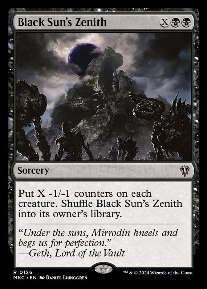Black Sun's Zenith 126 (Commander: Murders at Karlov Manor)  | Good Games Adelaide SA