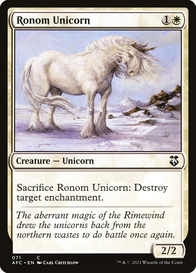 Ronom Unicorn 71 (Commander: Adventures in the Forgotten Realms)  | Good Games Adelaide SA