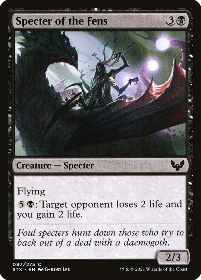 Specter of the Fens 87 (Strixhaven: School of Mages)  - Foil | Good Games Adelaide SA