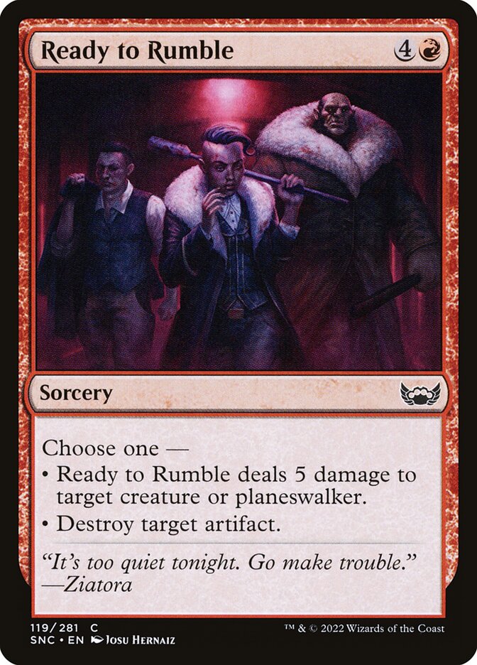 Ready to Rumble 119 (Streets of New Capenna)  - Foil | Good Games Adelaide SA