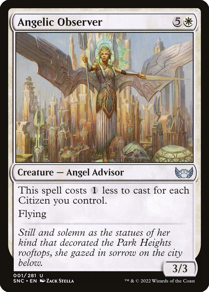 Angelic Observer 1 (Streets of New Capenna)  - Foil | Good Games Adelaide SA