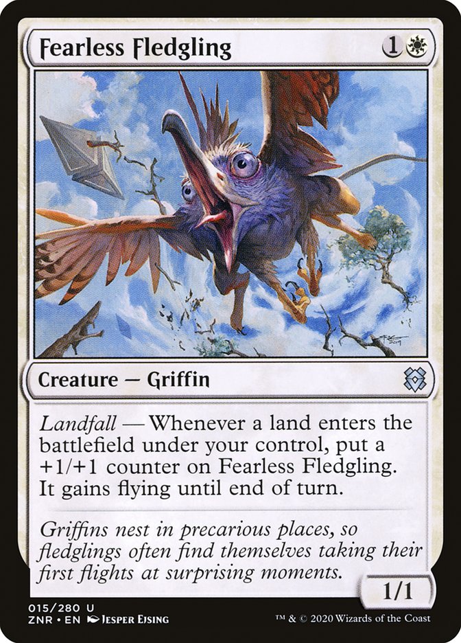 Fearless Fledgling 15 (Zendikar Rising)  | Good Games Adelaide SA