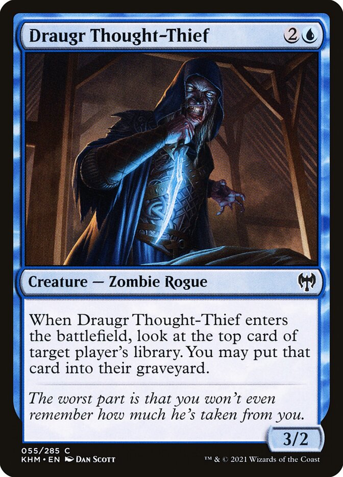 Draugr Thought-Thief 55 (Kaldheim)  - Foil | Good Games Adelaide SA