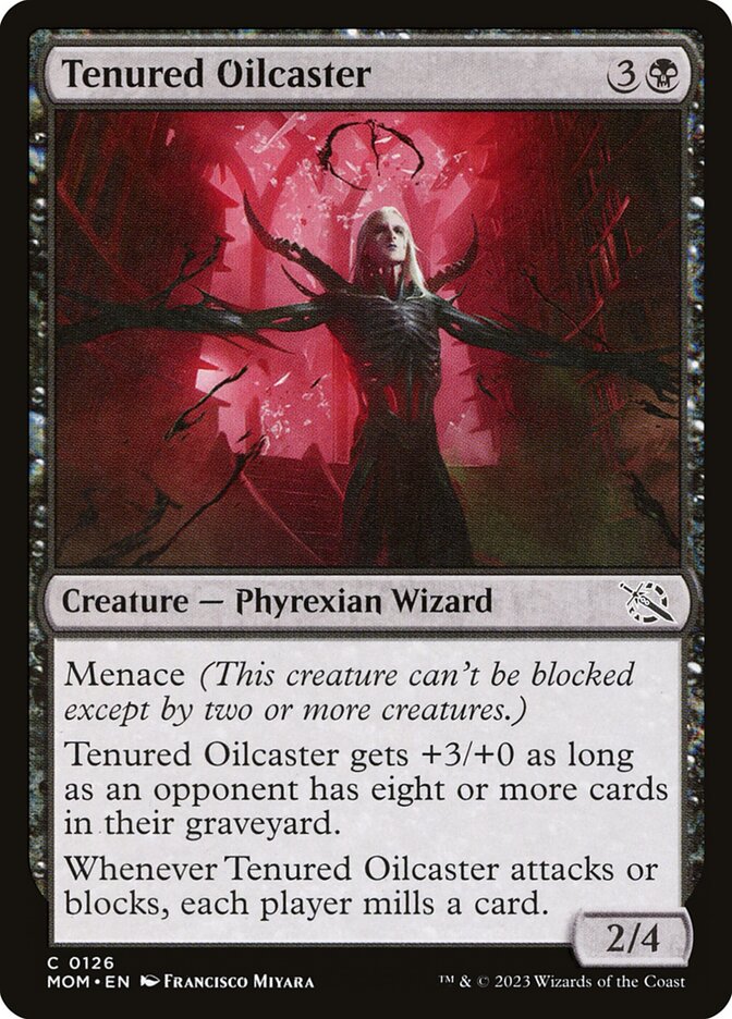 Tenured Oilcaster 126 (March of the Machine)  - Foil | Good Games Adelaide SA