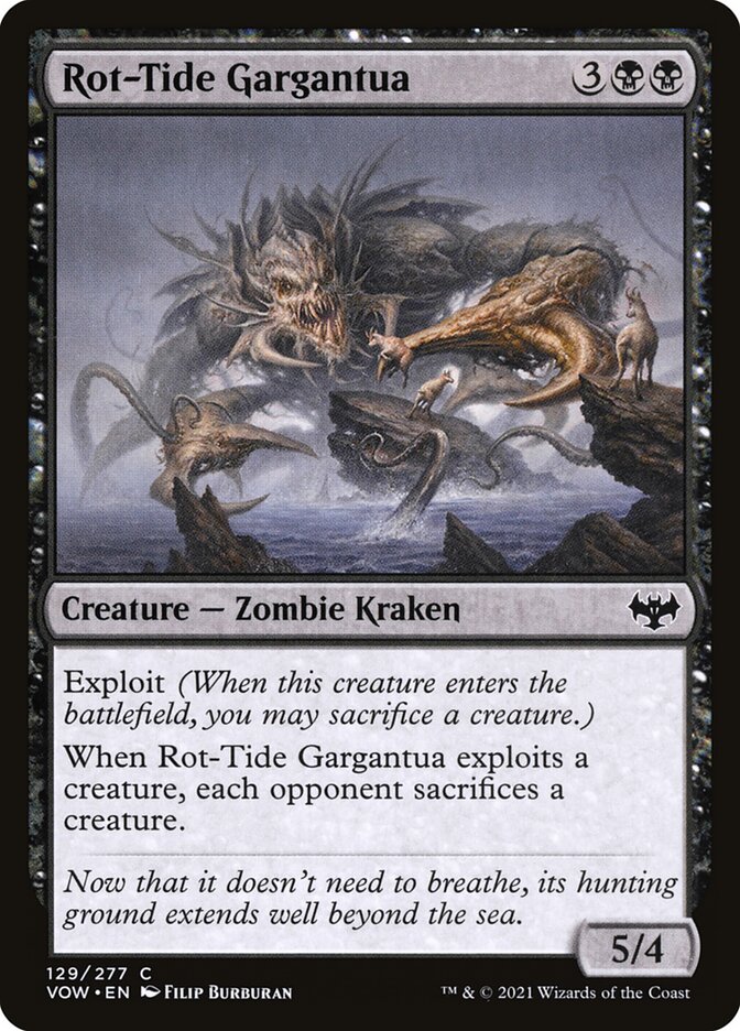 Rot-Tide Gargantua 129 (Innistrad: Crimson Vow)  - Foil | Good Games Adelaide SA