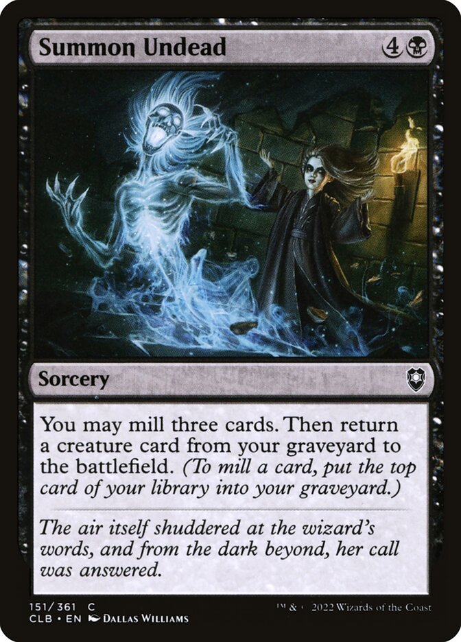 Summon Undead 151 (Commander Legends: Battle for Baldur's Gate)  - Foil | Good Games Adelaide SA