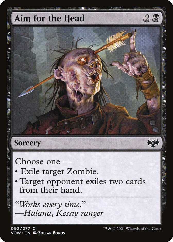 Aim for the Head 92 (Innistrad: Crimson Vow)  - Foil | Good Games Adelaide SA