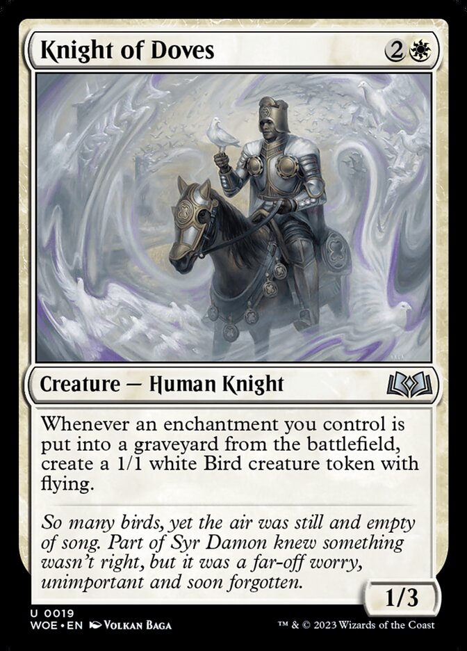 Knight of Doves 19 (Wilds of Eldraine)  - Foil | Good Games Adelaide SA