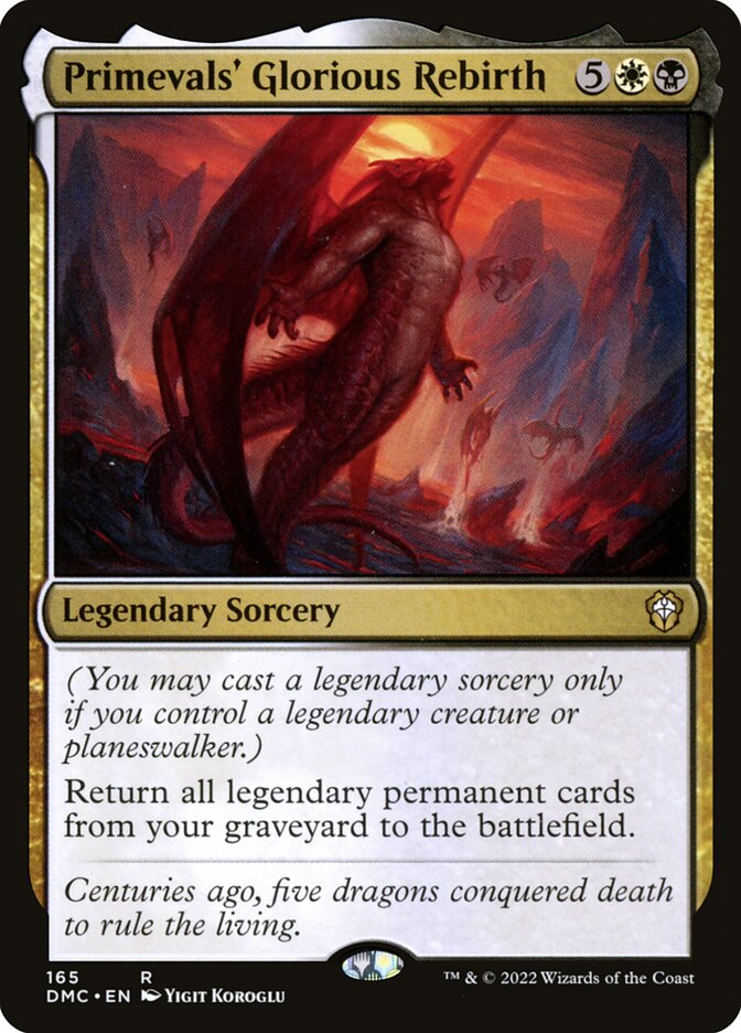 Primevals' Glorious Rebirth 165 (Commander: Dominaria United)  | Good Games Adelaide SA