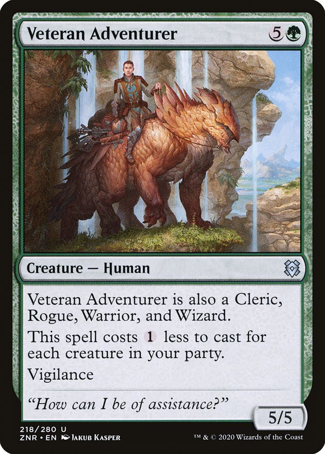 Veteran Adventurer 218/280 (Zendikar Rising)  | Good Games Adelaide SA