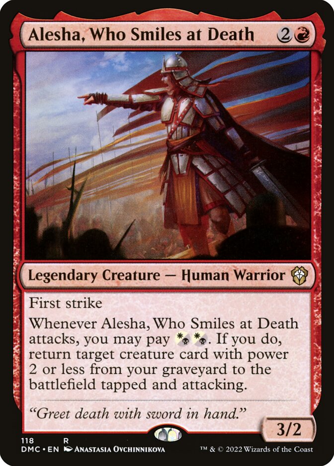 Alesha, Who Smiles at Death 118 (Commander: Dominaria United)  | Good Games Adelaide SA