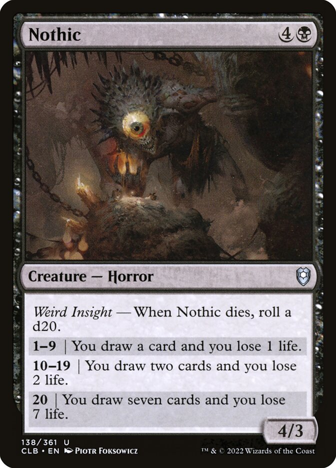 Nothic 138 (Commander Legends: Battle for Baldur's Gate)  - Foil | Good Games Adelaide SA