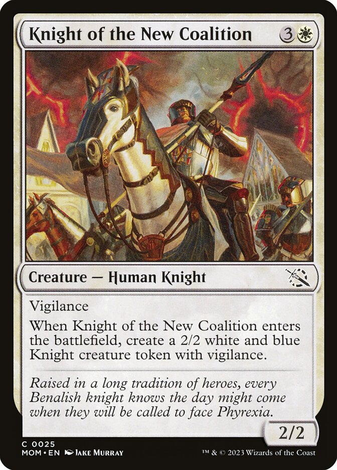 Knight of the New Coalition 25 (March of the Machine)  - Foil | Good Games Adelaide SA