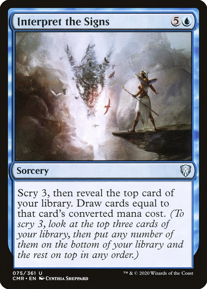 Interpret the Signs 75 (Commander Legends)  - Foil | Good Games Adelaide SA