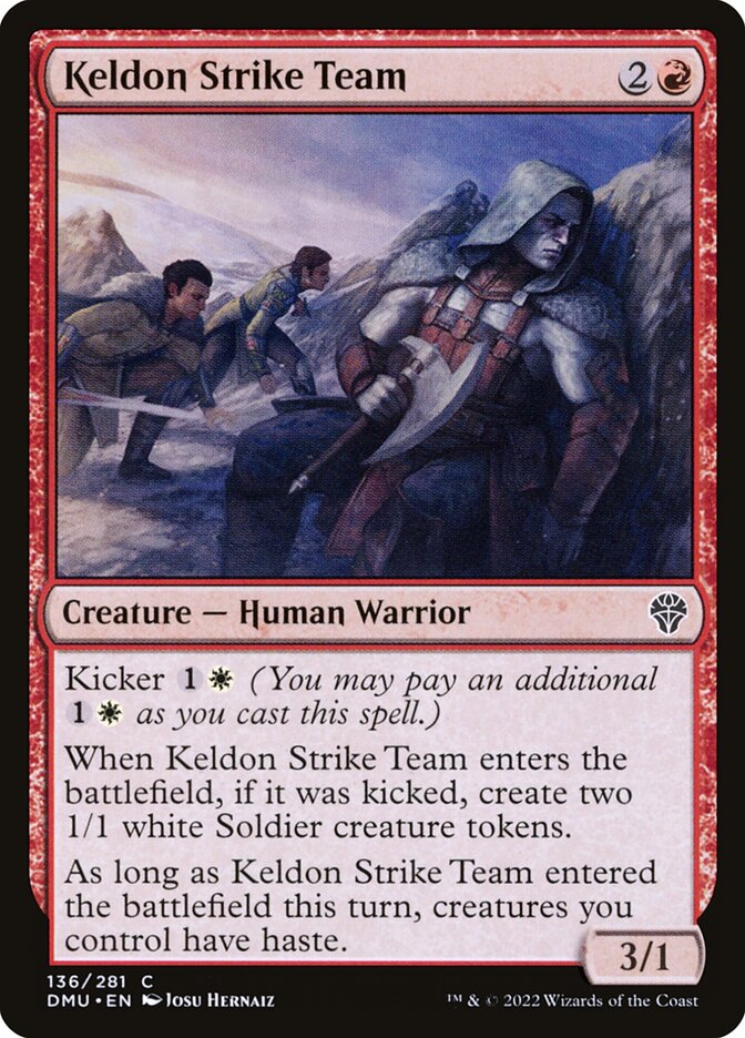 Keldon Strike Team 136 (Dominaria United)  - Foil | Good Games Adelaide SA