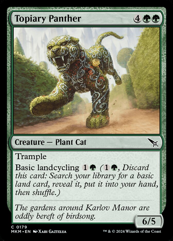 Topiary Panther 179 (Murders at Karlov Manor)  - Foil | Good Games Adelaide SA