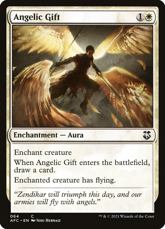 Angelic Gift 64 (Commander: Adventures in the Forgotten Realms)  | Good Games Adelaide SA