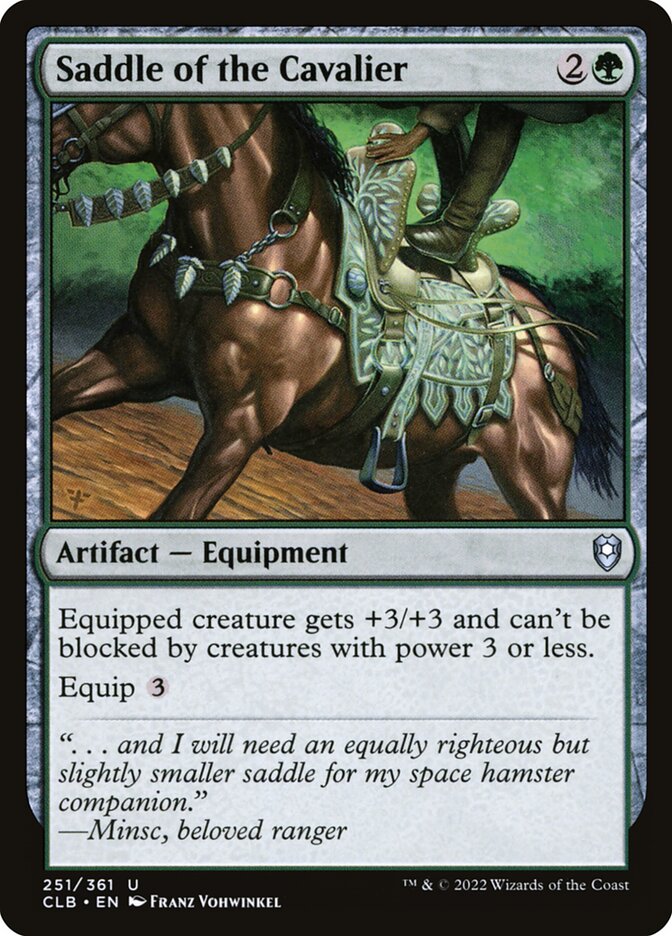 Saddle of the Cavalier 251 (Commander Legends: Battle for Baldur's Gate)  - Foil | Good Games Adelaide SA