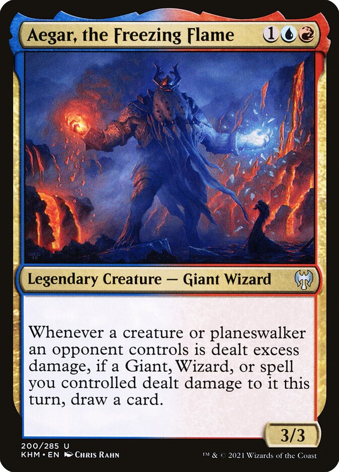 Aegar the Freezing Flame 200 (Kaldheim)  - Foil | Good Games Adelaide SA