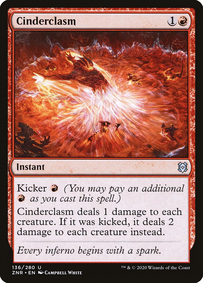 Cinderclasm 136 (Zendikar Rising)  - Foil | Good Games Adelaide SA