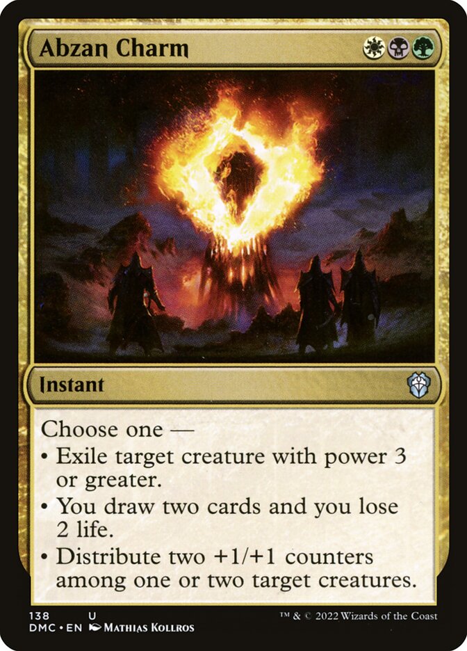 Abzan Charm 138 (Commander: Dominaria United)  | Good Games Adelaide SA