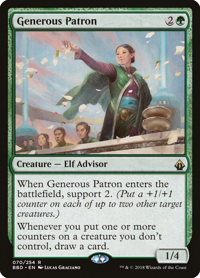 Generous Patron 70 (Battlebond)  - Foil | Good Games Adelaide SA
