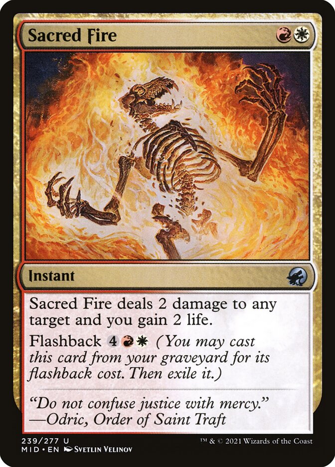 Sacred Fire 239 (Innistrad: Midnight Hunt)  | Good Games Adelaide SA