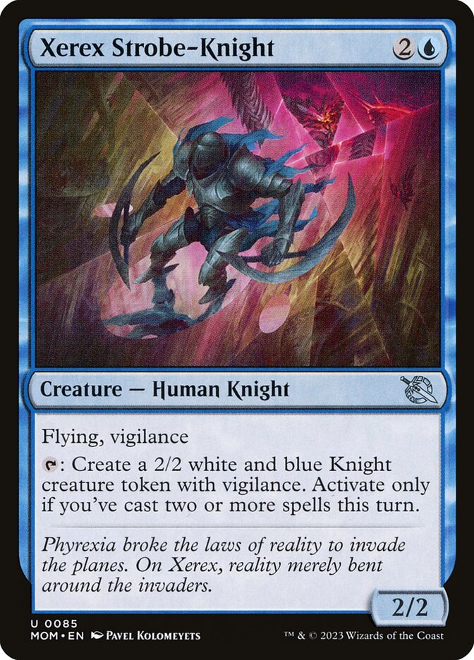 Xerex Strobe-Knight 85 (March of the Machine)  - Foil | Good Games Adelaide SA