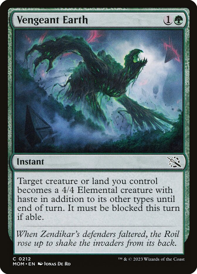 Vengeant Earth 212 (March of the Machine)  - Foil | Good Games Adelaide SA