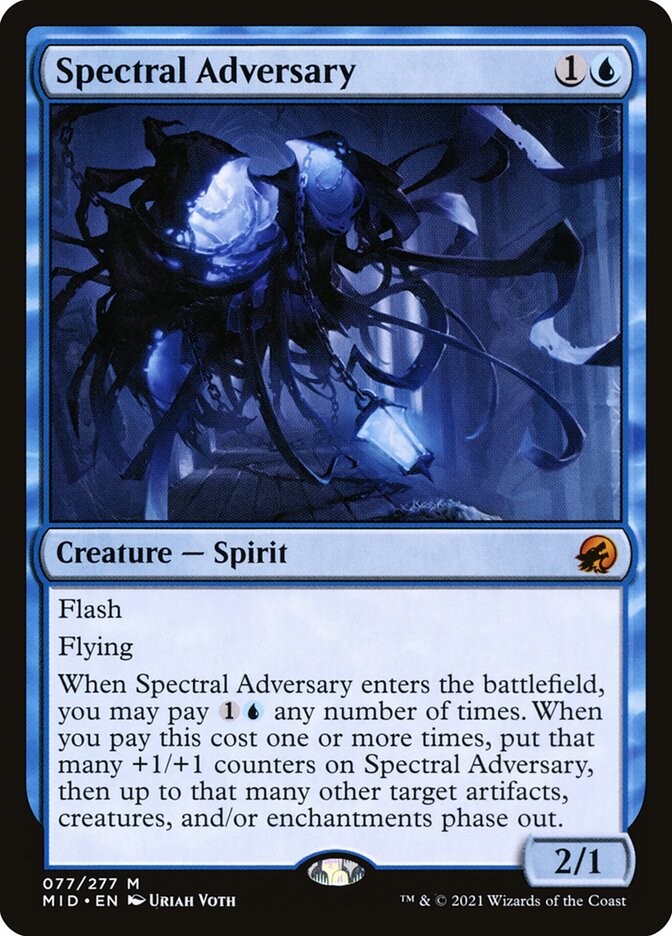 Spectral Adversary 77 (Innistrad: Midnight Hunt)  - Foil | Good Games Adelaide SA