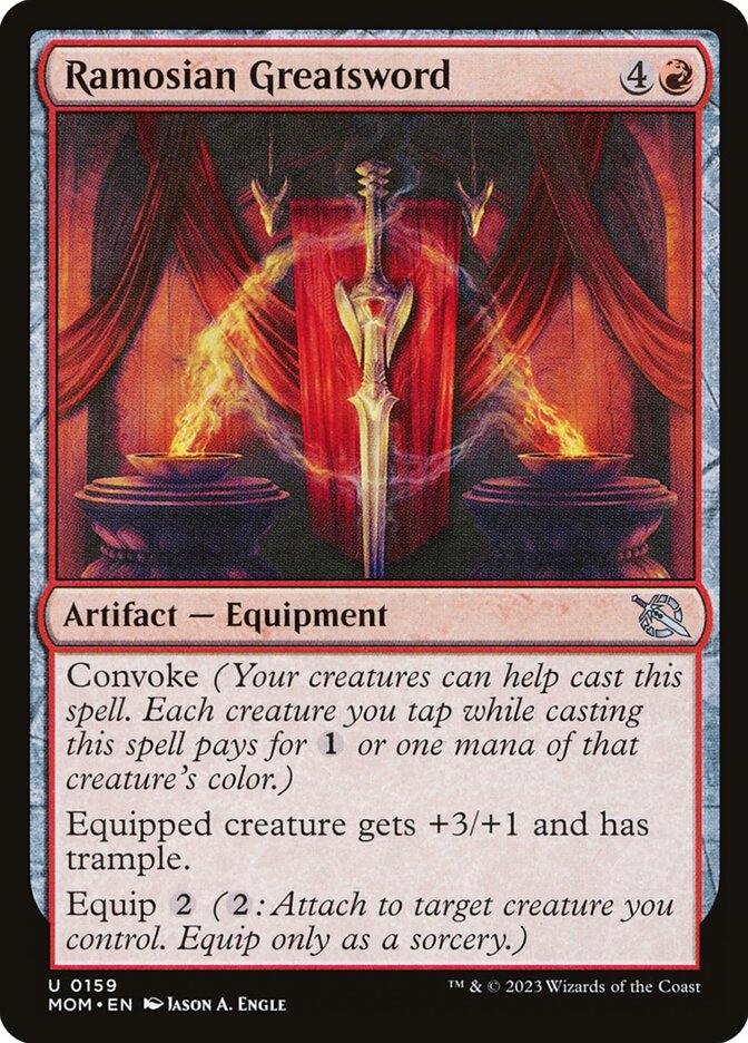 Ramosian Greatsword 159 (March of the Machine)  - Foil | Good Games Adelaide SA