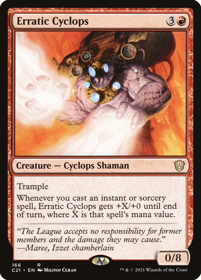 Erratic Cyclops 166 (Commander 2021)  | Good Games Adelaide SA