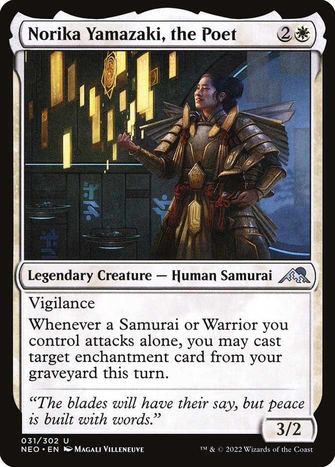 Norika Yamazaki, the Poet 31 (Kamigawa: Neon Dynasty)  | Good Games Adelaide SA