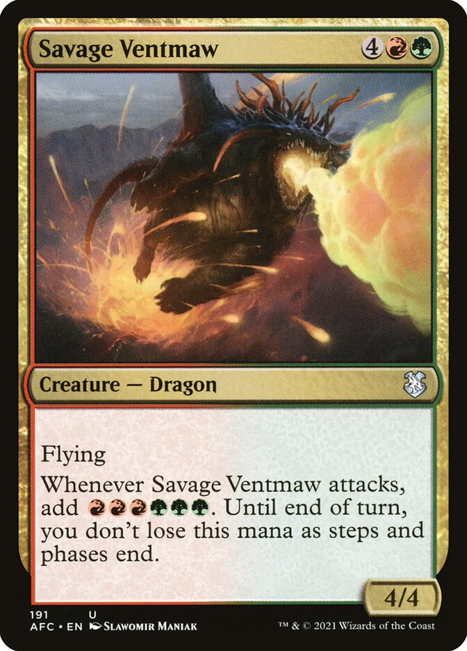 Savage Ventmaw 191 (Commander: Adventures in the Forgotten Realms)  | Good Games Adelaide SA