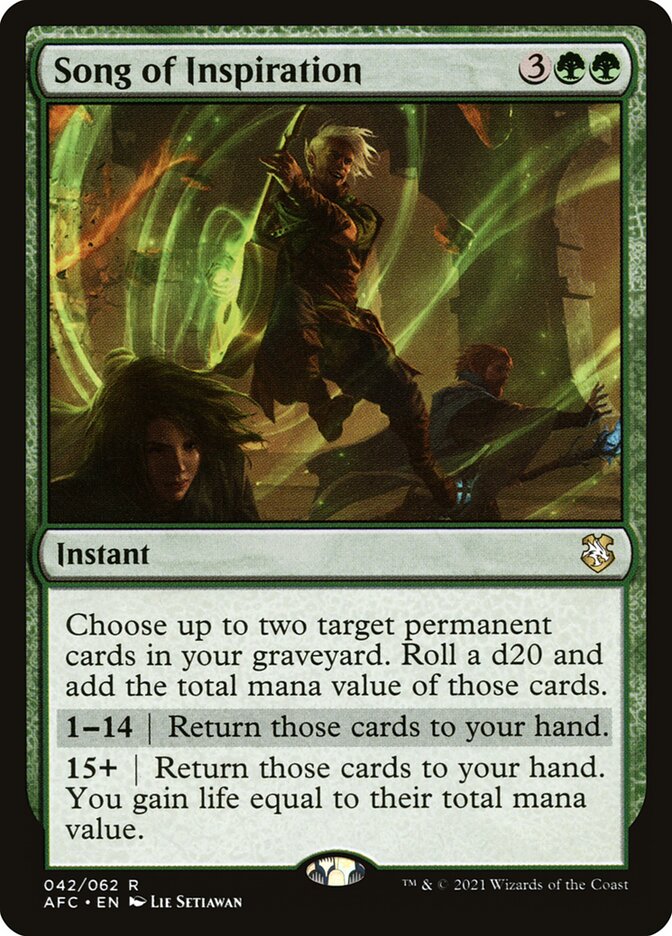 Song of Inspiration 42 (Commander: Adventures in the Forgotten Realms)  | Good Games Adelaide SA