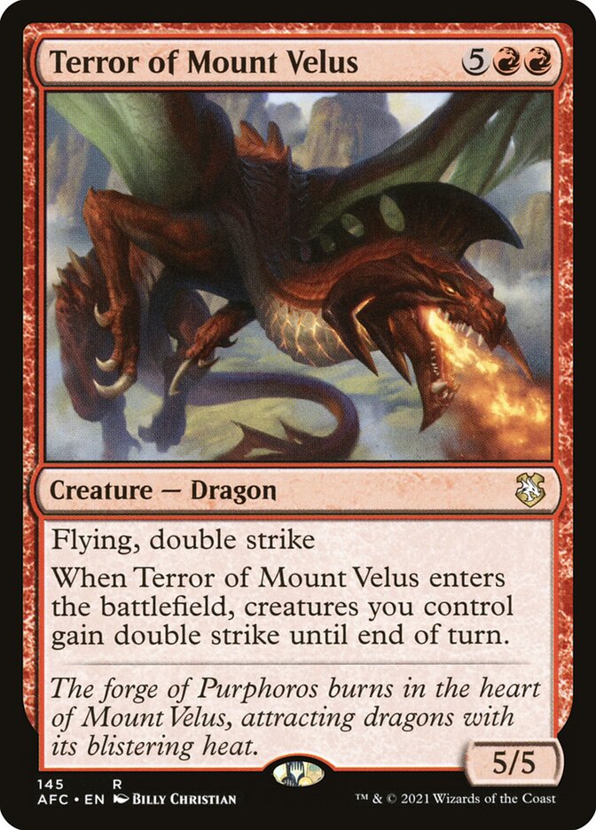 Terror of Mount Velus 145 (Commander: Adventures in the Forgotten Realms)  | Good Games Adelaide SA