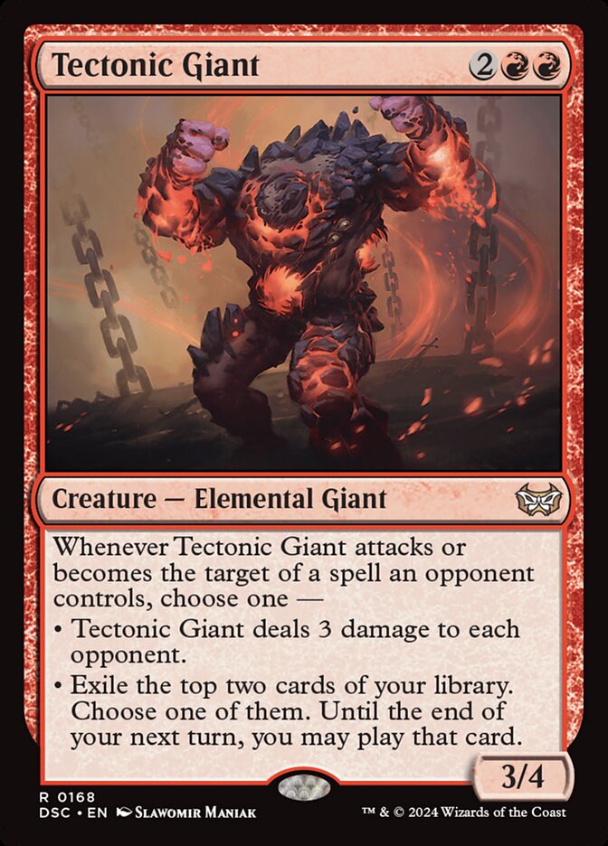Tectonic Giant 168 (Commander: Duskmourn: House of Horror)  | Good Games Adelaide SA
