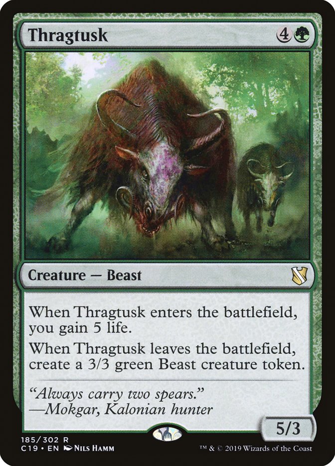 Thragtusk 185 (Commander 2019)  | Good Games Adelaide SA