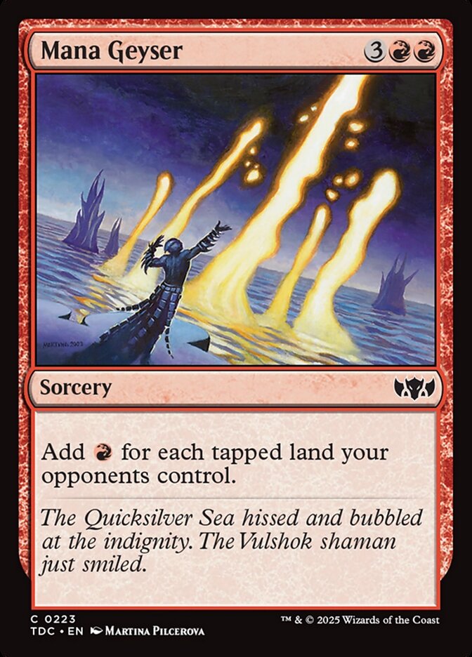 Mana Geyser 223 (Commander: Tarkir: Dragonstorm)  | Good Games Adelaide SA