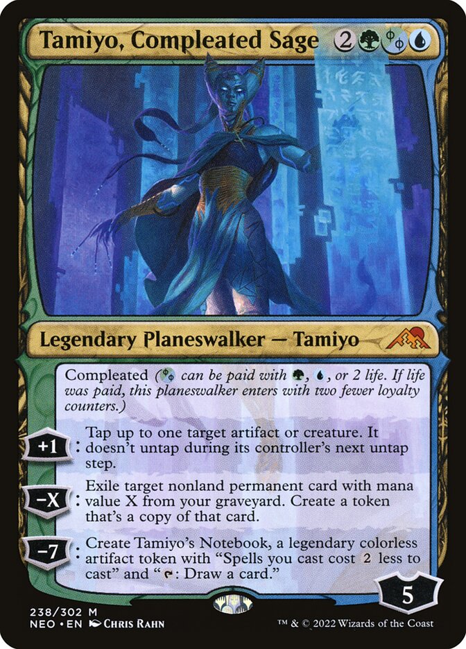 Tamiyo, Compleated Sage 238 (Kamigawa: Neon Dynasty)  - Foil | Good Games Adelaide SA