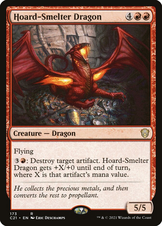 Hoard-Smelter Dragon 173 (Commander 2021)  | Good Games Adelaide SA