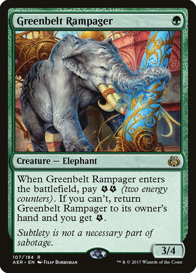 Greenbelt Rampager 107 (Aether Revolt)  - Foil | Good Games Adelaide SA