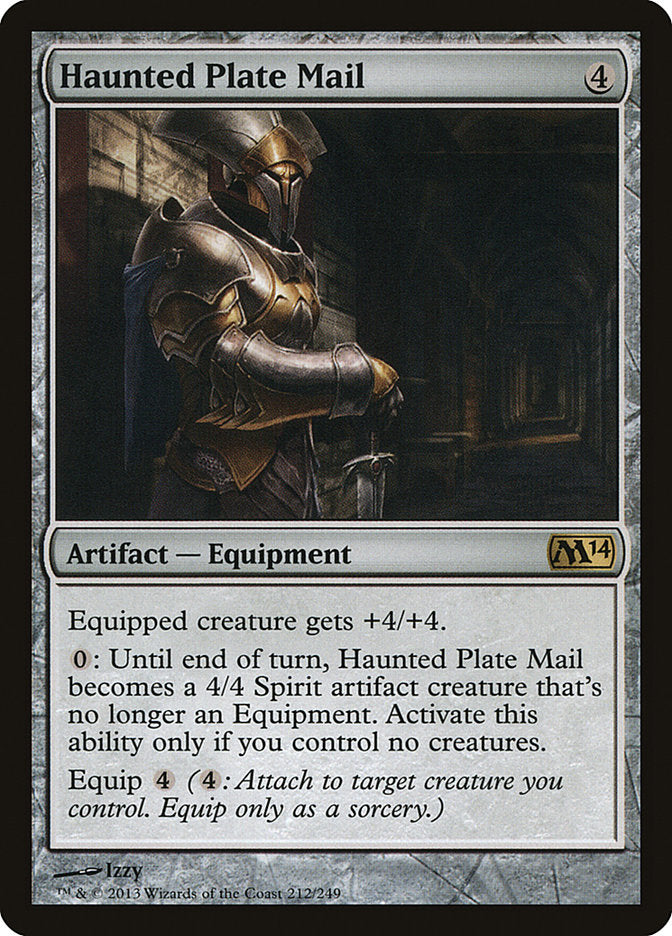 Haunted Plate Mail 212 (Magic 2014 (M14))  - Foil | Good Games Adelaide SA