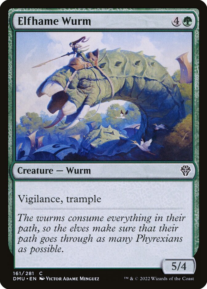 Elfhame Wurm 161 (Dominaria United)  - Foil | Good Games Adelaide SA