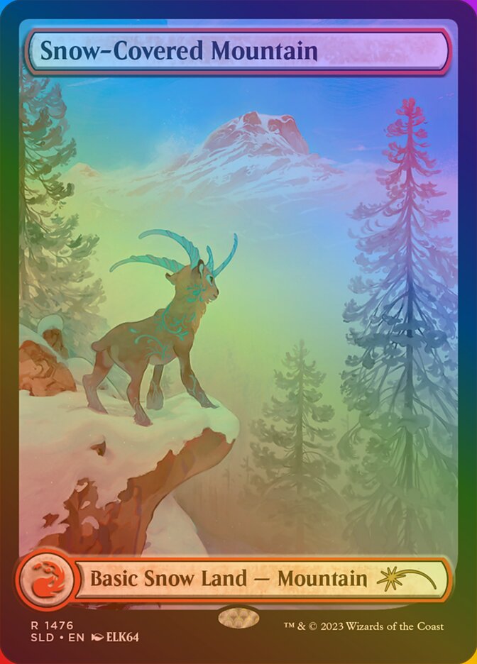 Snow-Covered Mountain 1476 (Secret Lair Drop Series)  - Foil | Good Games Adelaide SA
