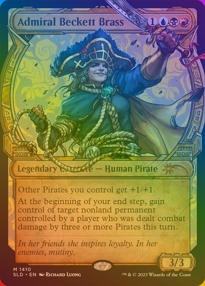 Admiral Beckett Brass 1410 (Secret Lair Drop Series)  - Foil | Good Games Adelaide SA
